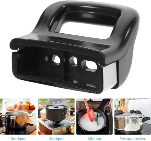 Miniatura 7 de Paquete de 2 manijas laterales resistentes al calor para ollas a presión y utensilios de cocina, 2.55 x 2.36 x 1.02 pulgadas