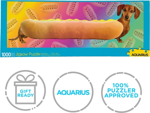 Miniatura 7 de AQUARIUS Weiner - Rompecabezas para perros (rompecabezas delgado de 1000 piezas), sin reflejos, ajuste de precisión, prácticamente sin polvo
