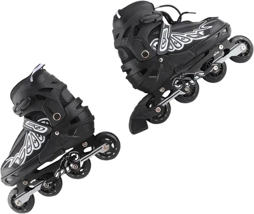 Miniatura 8 de Adjustable Inline Skates Indoor Outdoor Fitness Skates Kids Boys Girls Ladies Blue Black S M L