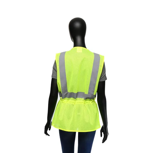 Miniatura 2 de West Chester 47207 Clase 2 Chaleco de malla ajustable para mujer, de alta visibilidad, verde, pequeño/mediano, chaleco de seguridad con 2 bolsillos