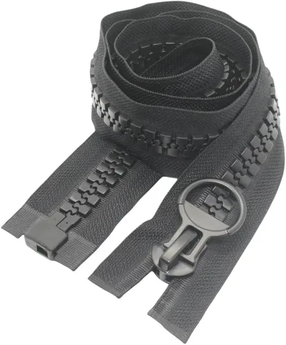 Miniatura 5 de YaHoGa 80 cm #20 Cremalleras de plástico gigantes para coser tiendas de campaña, abrigos, chaquetas de plumón, cubierta de barco, lona resistente