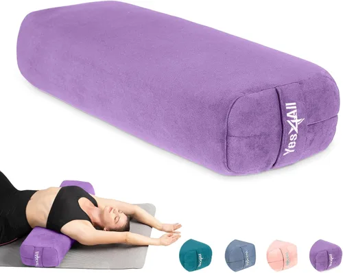 Miniatura 8 de Yes4All Triple-Layer Sponge Yoga Bolster Pillow for Restorative Yoga & Meditation - Versatile Yoga Support Pillow, Balance & Poses Modification