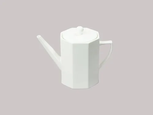 Miniatura 11 de Bone China - Forma de cono de porcelana, Elegance White Cup Espresso de 5 onzas y platillo, juego de 6 tazas y 6 platillos