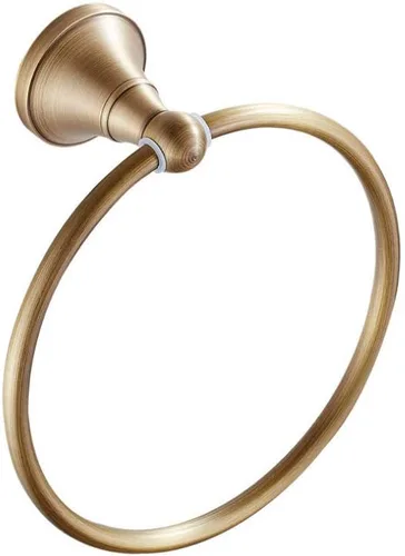 Miniatura 11 de Leyden Toallero redondo retro antiguo, soporte para toallas de baño, montado en la pared, toallero de mano para baño, ferretería de baño, base