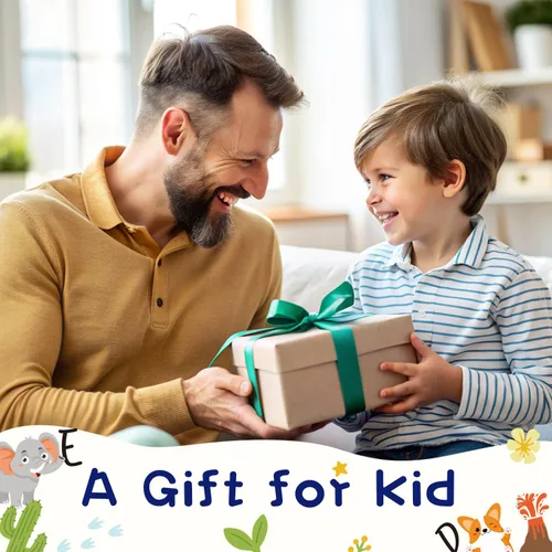 Miniatura 6 de Juego de 4 delantales y sombrero de chef para niños, regalo para niñas y niños, con palabras del alfabeto de animales, delantales ajustables
