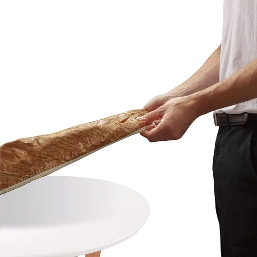 Miniatura 4 de Jobar IdeaWorks - Mantel decorativo elástico para mesa, diseño de acabado de madera, tamaño único (JB8386)