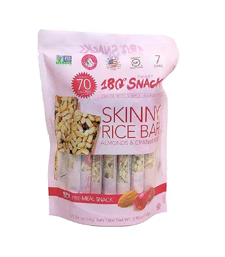 Miniatura 3 de 180 Snacks Barra de arroz delgada con sal del Himalaya 2, paquete variado de 14 barras en total