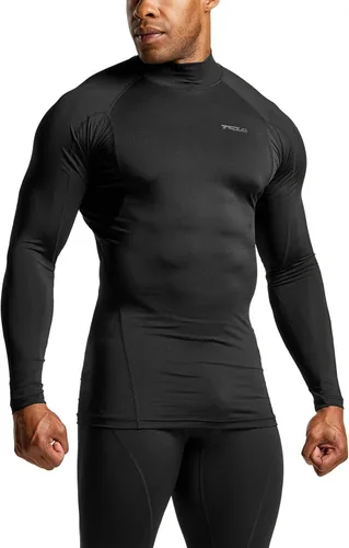 Miniatura 2 de TSLA - Paquete de 1 o 3 camisetas de compresión para hombre de manga larga con SPF 50+, camiseta de entrenamiento, deportiva, de protección