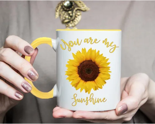 Miniatura 3 de Taza de café con diseño de girasol, con texto en inglés "You Are My Sunshine Sunflowers", regalo para novia, mamá, papá, pareja, hija, amigo