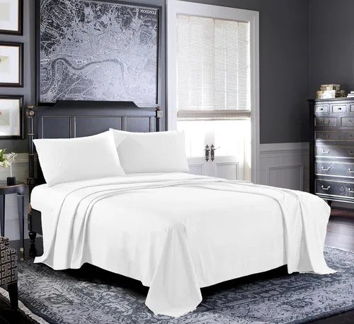 Miniatura 11 de Pure Bedding Sábanas – Juego de sábanas individuales [3 piezas, azul cielo] – Hotel Luxury 1800 microfibra cepillada – Suave y transpirable – Sábana