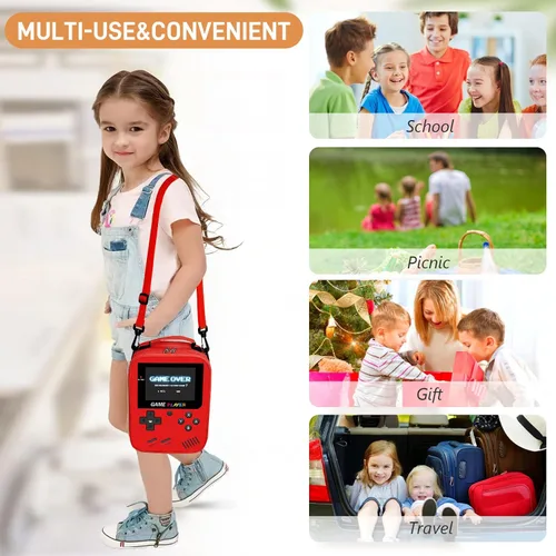 Miniatura 4 de Lonchera para niños para la escuela, bolsa de almuerzo para niños gamers para niños y niñas, lonchera aislada para videojuegos impermeable a prueba