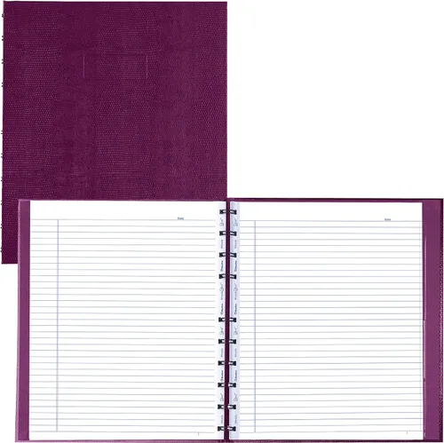 Miniatura 2 de Blueline MiracleBind™ - Cuaderno recargable, tapa dura tipo lagarto, 11 pulgadas x 9-1/16 pulgadas, 150 páginas a rayas, uva (AF11150.95)