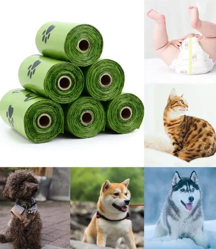 Miniatura 6 de Yingdelai Bolsas para excrementos de perro, 280 unidades: bolsa de basura extra gruesa a prueba de fugas con dispensador para perros (aromatizadas)