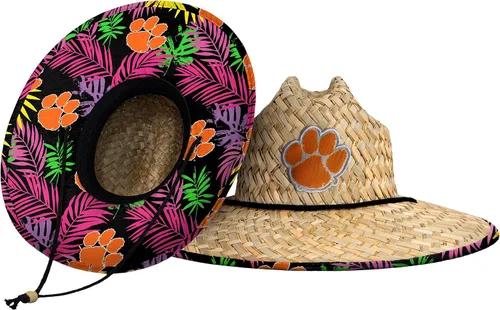 Miniatura 18 de FOCO - Sombrero de paja con logotipo de equipo universitario de NCAA y estampado floral para hombre TEAM LOGO
