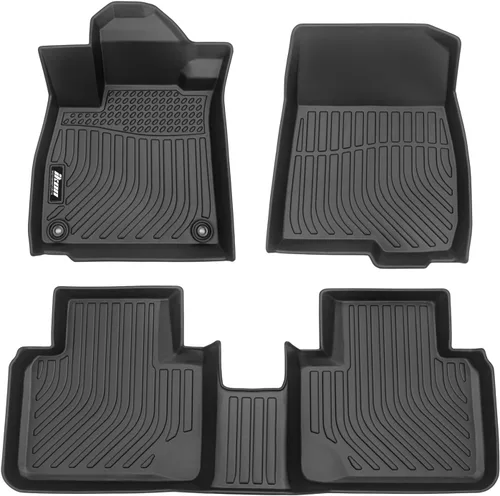 Miniatura 12 de FREEMOTOR802 Compatible con alfombrillas de piso Honda Accord 2023-2025, alfombras moldeadas 3D de 1ª 2ª fila de protección delantera y trasera