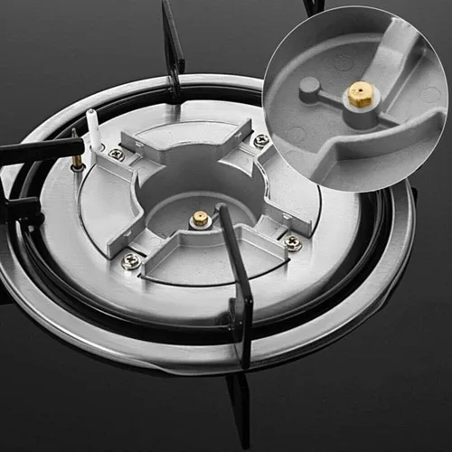 Miniatura 5 de Estufa de cocina de gas de 23 pulgadas, 4 quemadores, cocina de superficie de vidrio templado incorporada a NG/LPG convertible a gas