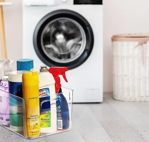 Miniatura 8 de Contenedores de almacenamiento de plástico transparente, perfectos para la organización de la cocina o la organización y almacenamiento