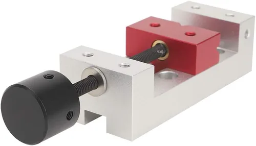 Miniatura 8 de Mini abrazadera plana, 1.969 in/2.0 pulgadas de aluminio, mini prensa de taladro de mesa portátil, tornillo de banco de mesa, herramienta