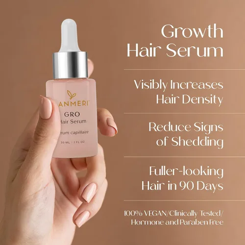 Miniatura 3 de Lanmeri Suero vegano para el crecimiento del cabello, tratamientos naturales para el crecimiento del cabello y la pérdida del cabello para mujeres