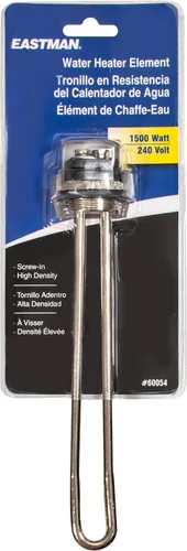 Miniatura 13 de Eastman Elemento calentador de agua eléctrico recto de 120 V x 1500 W de alta densidad, elemento de calentamiento de agua caliente con funda