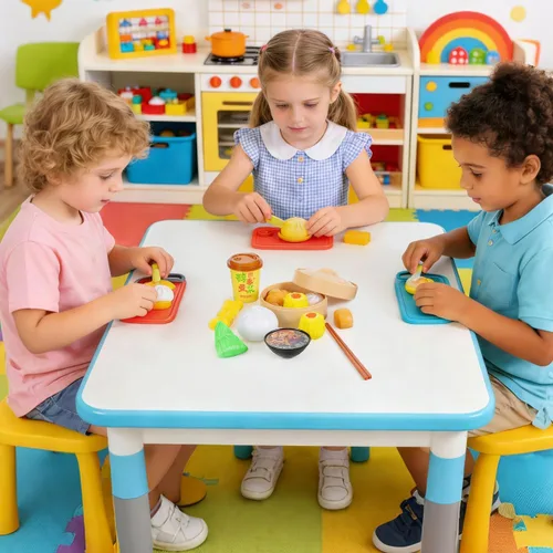 Miniatura 7 de Toyvian Play Food 26pcs Juego de juguete de simulación Bollos de vapor Juguete chino desayuno para niños Juego de cocina Plato de cocina Plato