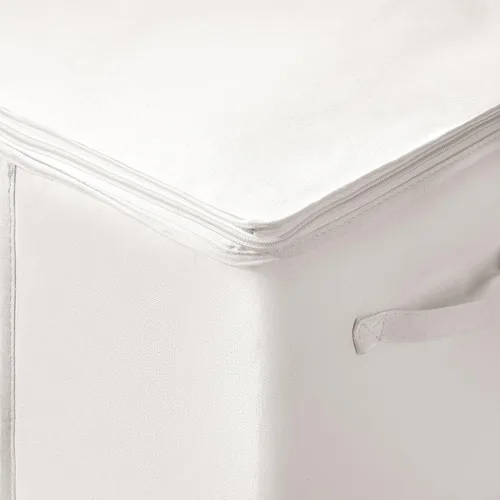 Miniatura 7 de TYEERS Bolsas de almacenamiento grandes con cremallera y ventana transparente, contenedores de almacenamiento de tela mezclada de algodón para ropa