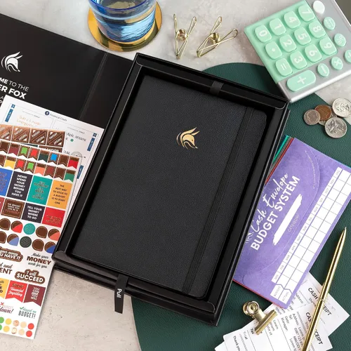 Miniatura 54 de Clever Fox Planificador de presupuesto edición premium, cuaderno de seguimiento de gastos + 5 sobres de efectivo, organizador de presupuesto; libro