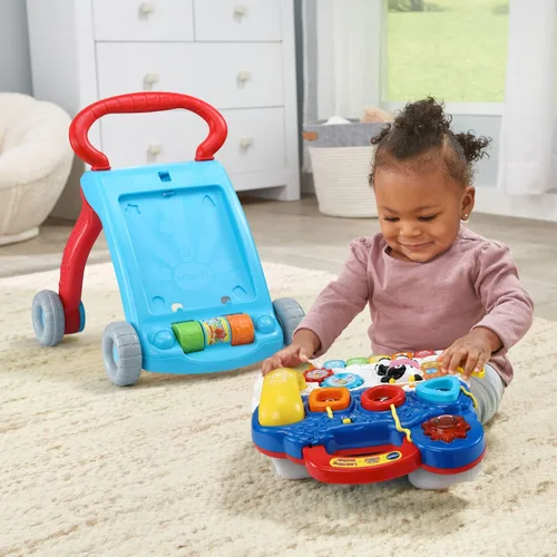 Miniatura 8 de VTech Andador de Aprendizaje de Sentado a de Pie (Empaque Libre de Frustraciones), Azul