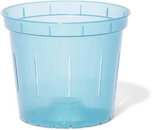 Miniatura 13 de rePotme Macetas de 5 pulgadas, paquete de 6 macetas (zafiro azul) - Maceta transparente ranurada para plantas de interior - Perfecto para orquídeas