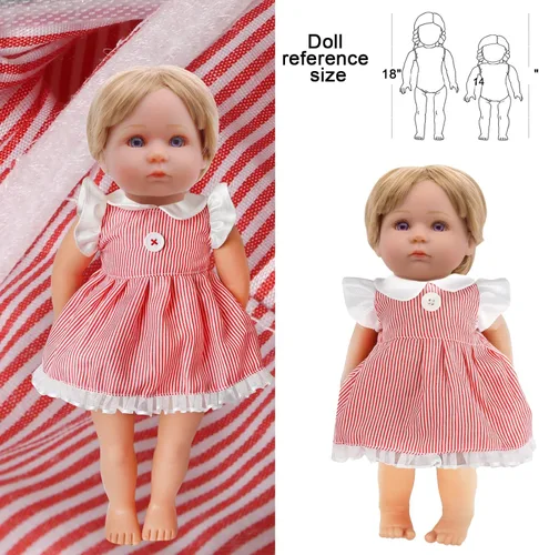 Miniatura 7 de Alive - Ropa y accesorios para muñecas de bebé, 12 juegos de ropa de muñeca para muñecas de 12, 13, 14, 15, 16 pulgadas, ropa de muñeca de bebé