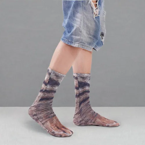 Miniatura 8 de Regalos de San Valentín para él, ella, hombres y mujeres, divertidos calcetines con patas de animales, calcetines novedosos en 3D locos con patas