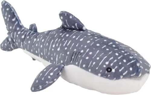 Wild Republic Ecokins Mini tiburón ballena, animal de peluche, 8 pulgadas, regalo para niños, juguete de peluche, hecho de botellas de agua