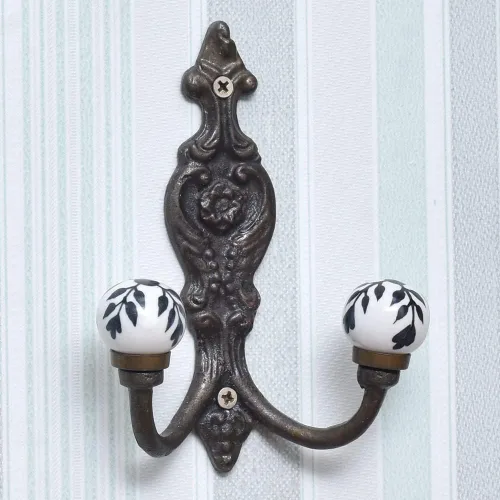 Miniatura 3 de Indian Shelf Ganchos de pared para colgar abrigos, ganchos de pared bohemios negros Perchero de pared Ganchos para colgar toallas Ganchos