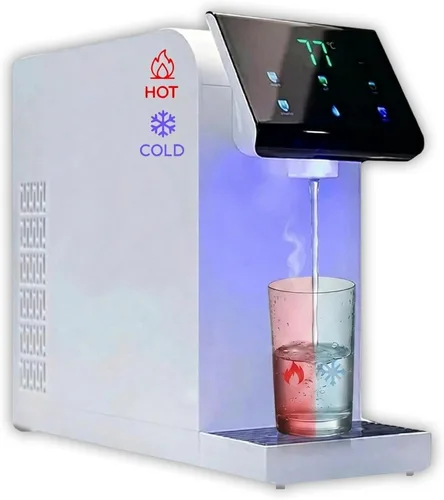 Dispensador de agua caliente y fría ultra instantáneo, dispensador de agua sin botella, certificado WQA, filtración silenciosa de múltiples etapas +