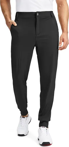 Soothfeel Pantalones de Jogging de Golf para Hombre con 5 Bolsillos Ajustados Elásticos Sudaderas para Correr Viajes Vestir Trabajo Pantalones para