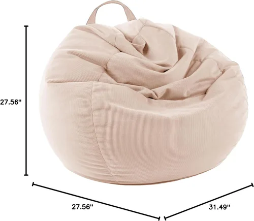 Miniatura 8 de LPMOERA Funda para Silla Puf de Almacenamiento de Animales de Peluche (Sin Relleno) Para Niños y Adultos. Camas Perezosas para Mascotas