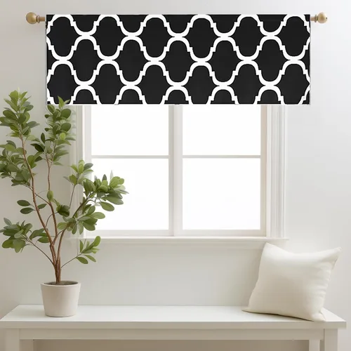 Miniatura 28 de Melodieux - Cortinas de bolsillo de moda marroquí para cocina, cafetería o baño, pequeñas ventanas