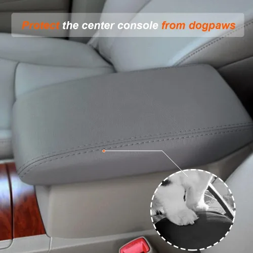 Miniatura 2 de DEYTOP Cubierta de consola central para Toyota Highlander 2008-2013 Funda para reposabrazos de automóvil para Toyota Highlander 2013, accesorio Gris