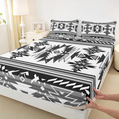 Miniatura 9 de Bonita sábana bajera ajustable para niños, tamaño individual, juego de ropa de cama rústica de pollo, decoración de dormitorio para niños y adultos