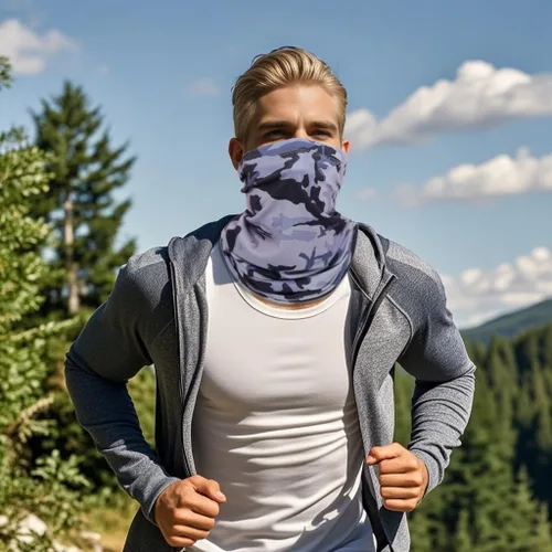 Miniatura 4 de Paquete de 8 polainas para el cuello, pasamontañas, bandana de caparazón, máscara facial de enfriamiento con protección UV para hombres y mujeres