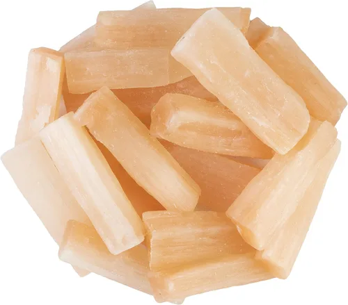 Crocon Piedras ásperas de selenita naranja de 1 libra y cristales a granel – Piedra preciosa cruda para pulir, cabina, pulido, minería, equilibrio