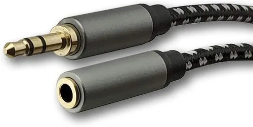 Miniatura 2 de SatelliteSale Cable de extensión auxiliar de audio de 0.138 in macho a hembra, cable de extensión auxiliar estéreo digital, cable universal