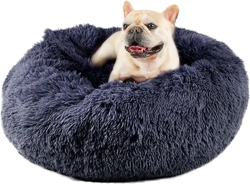 Miniatura 20 de Himax Camas para perros y gatos pequeños, cómodas camas para perros con manta adjunta, cama calmante antiansiedad esponjosa lavable