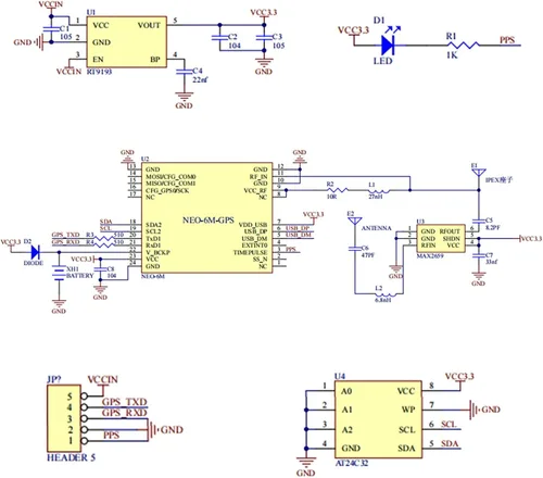 Miniatura 3 de GT-U7 Módulo GPS Navegación Satélite Posicionamiento Receptor GPS Drone Microcontrolador Compatible con NEO-6M 51 Microcontrolador STM32 Arduino UNO