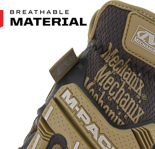 Miniatura 6 de Mechanix Wear M-Pact - Guantes de puño abierto, resistentes a la abrasión, para trabajar cómodamente, diseño transpirable, ajuste seguro, lavables a