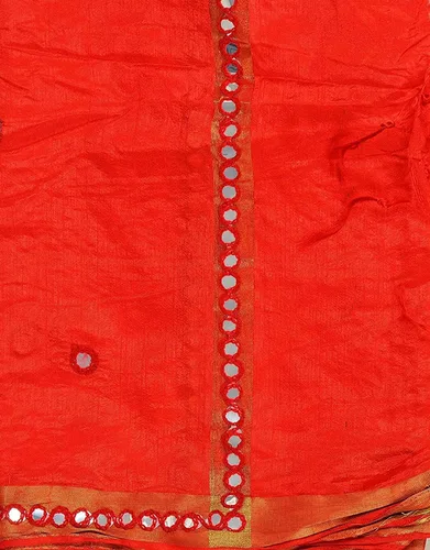 Miniatura 2 de Dupatta de seda de plástico para mujeres y niñas con flecos