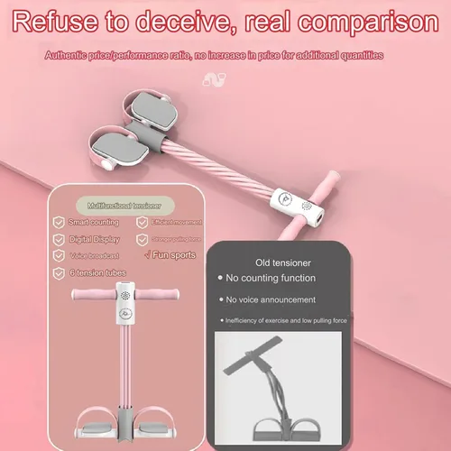 Miniatura 6 de Tirador de pedal de cuerda de tensión, cuerda de tracción, ejercicio de sentadilla, entrenamiento de abdomen para estirar el vientre, entrenamiento