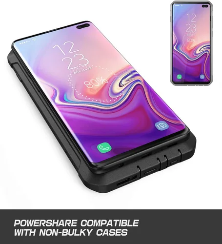 Miniatura 7 de SUPCASE Funda para Samsung Galaxy S10 Plus con Satnd (Unicorn Beetle Pro), [clip de cinturón integrado] Funda protectora resistente a prueba