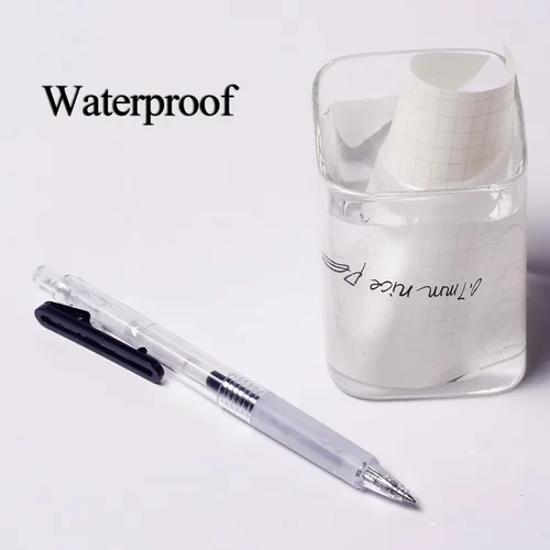 Miniatura 5 de Bolígrafos de punta ultrafina 0.38 de escritura suave retráctiles para diario, planificador, toma de notas, punta de 0.38 mm, tinta negra de secado