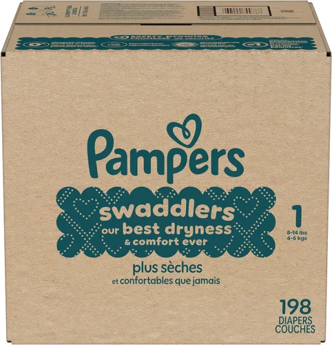 Miniatura 16 de Pañales Pampers Swaddlers, Talla 1 (8-14 libras), 198 unidades, absorbentes, mantiene al bebé seco y cómodo, pañal desechable seguro para la piel
